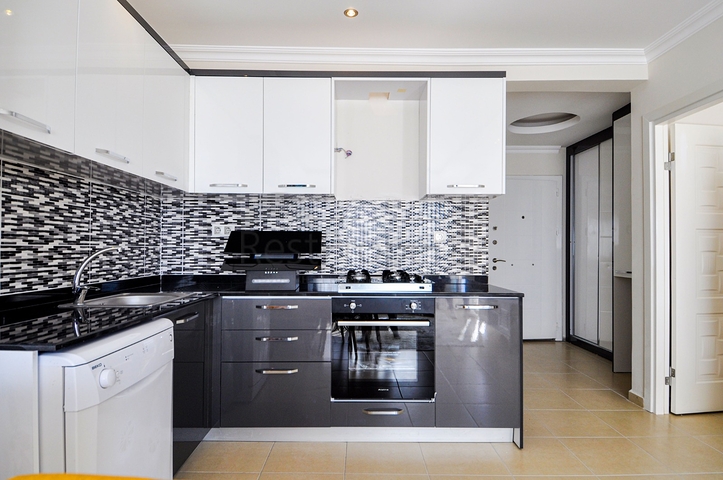 اطلالة بحر - شقة غرفة وصالة - مفروشة -ضمن مجمع سكني - مهموتلار / الانيا 