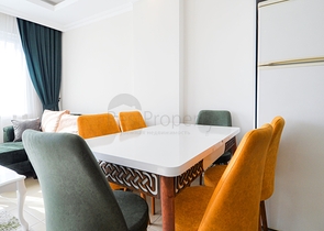 اطلالة بحر - شقة غرفة وصالة - مفروشة -ضمن مجمع سكني - مهموتلار / الانيا 