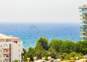 اطلالة بحر - شقة غرفة وصالة - مفروشة -ضمن مجمع سكني - مهموتلار / الانيا 