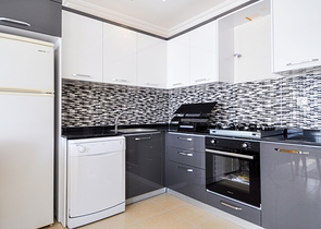 اطلالة بحر - شقة غرفة وصالة - مفروشة -ضمن مجمع سكني - مهموتلار / الانيا 