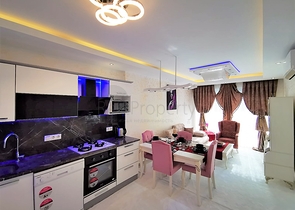 مجمع سكني فاخر - شقة مفروشة غرفة وصالة - قريبة من البحر - مهموتلار / الانيا 