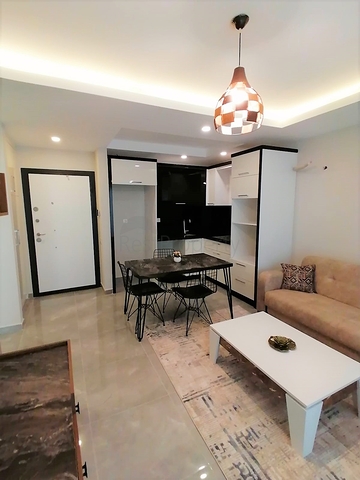 سعر مناسب - شقة غرفة وصالة مفروشة - مجمع سكني - مهموتلار / الانيا 