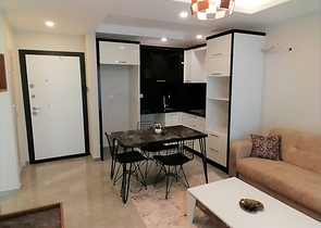 سعر مناسب - شقة غرفة وصالة مفروشة - مجمع سكني - مهموتلار / الانيا 