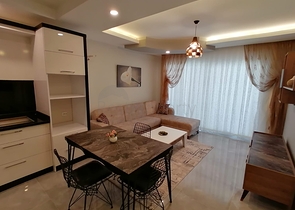 سعر مناسب - شقة غرفة وصالة مفروشة - مجمع سكني - مهموتلار / الانيا 