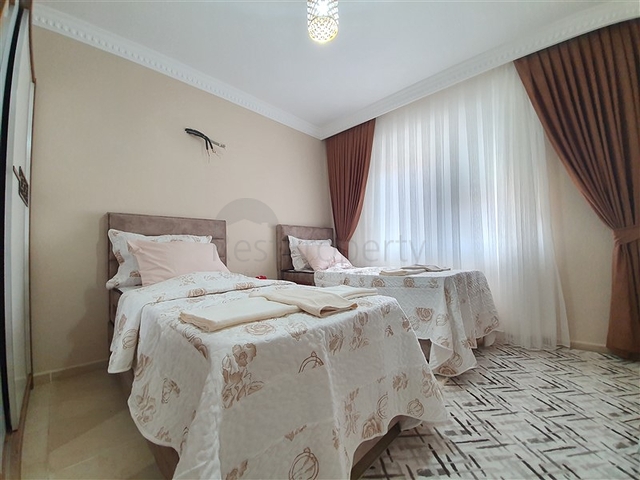 قريبة من البحر - شقة مفروشة - 2 غرفة وصالة - في مهموتلار / الانيا 