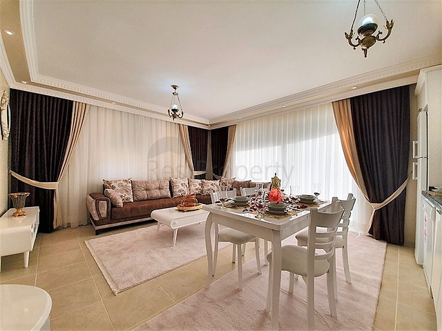 قريبة من البحر - شقة مفروشة - 2 غرفة وصالة - في مهموتلار / الانيا 