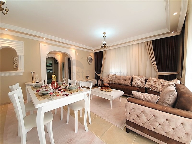 قريبة من البحر - شقة مفروشة - 2 غرفة وصالة - في مهموتلار / الانيا 