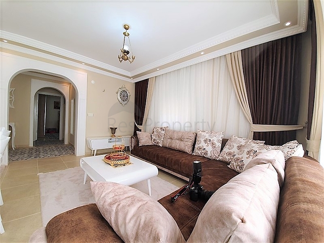 قريبة من البحر - شقة مفروشة - 2 غرفة وصالة - في مهموتلار / الانيا 