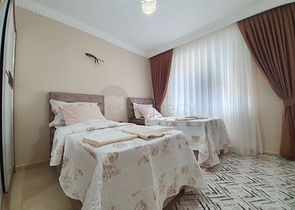 قريبة من البحر - شقة مفروشة - 2 غرفة وصالة - في مهموتلار / الانيا 