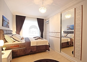 اطلالة بحر - شقة طابق مرتفع - غرفتين وصالة - الانيا 