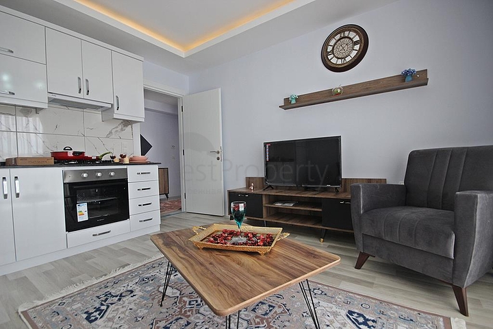 شقة غرفة وصالة - مجمع سكني حديث - مهموتلار / الانيا 