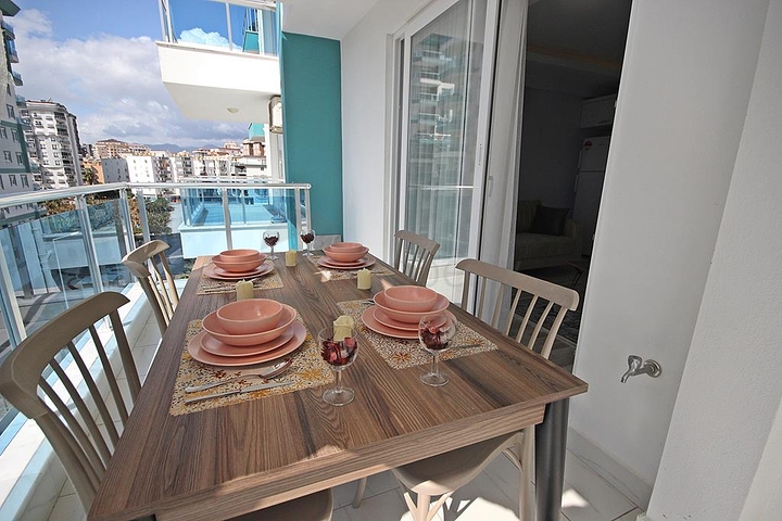 شقة غرفة وصالة - مجمع سكني حديث - مهموتلار / الانيا 