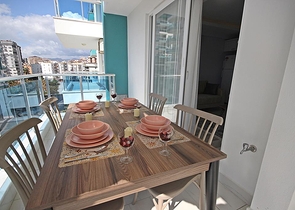 شقة غرفة وصالة - مجمع سكني حديث - مهموتلار / الانيا 