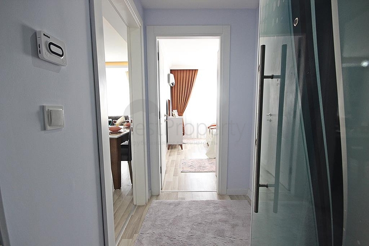 شقة غرفة وصالة مفروشة - ضمن مجمع سكني حديث - مهموتلار / الانيا 