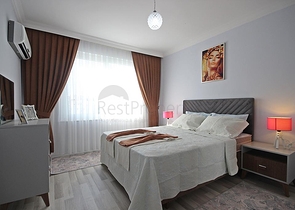 شقة غرفة وصالة مفروشة - ضمن مجمع سكني حديث - مهموتلار / الانيا 