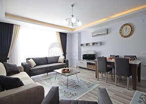 شقة غرفة وصالة مفروشة - ضمن مجمع سكني حديث - مهموتلار / الانيا 