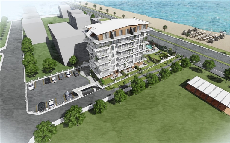 للمستثمرين - مجمع سكني على البحر مباشرة - قيد الانشاء - كاستل / الانيا
