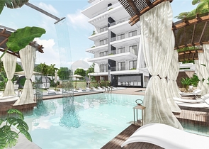 للمستثمرين - مجمع سكني على البحر مباشرة - قيد الانشاء - كاستل / الانيا