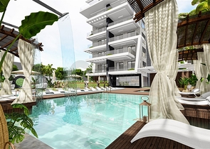 للمستثمرين - مجمع سكني على البحر مباشرة - قيد الانشاء - كاستل / الانيا