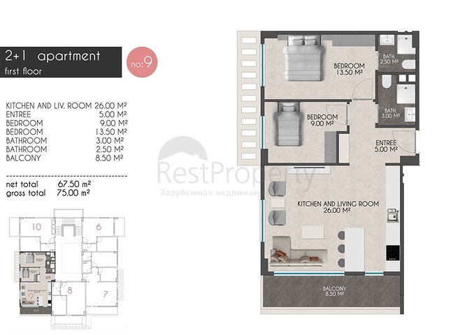 مجمع سكني حديث - قريب من البحر - في كاستل / الانيا 