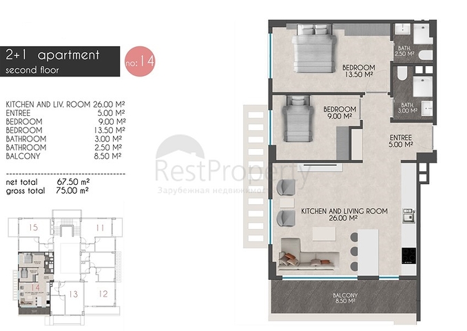 مجمع سكني حديث - قريب من البحر - في كاستل / الانيا 