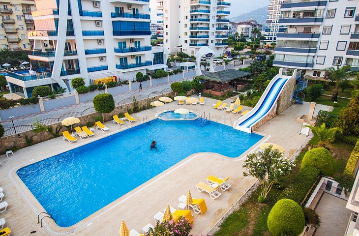 اطلالة بحر - شقة عائلية واسعة مفروشة - الانيا / مهموتلار 