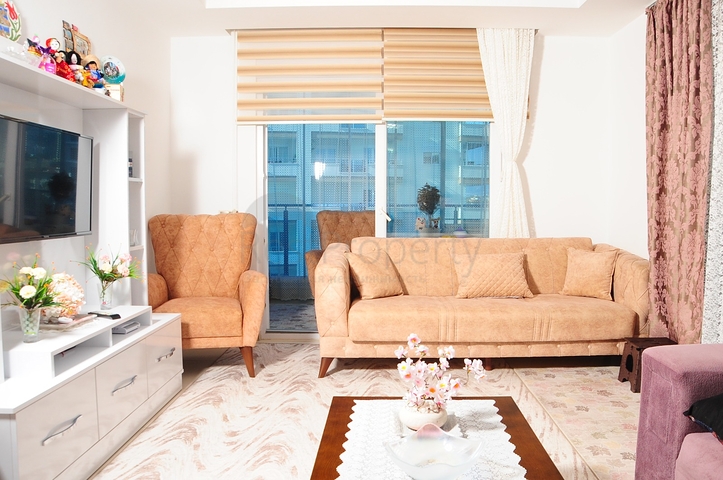 مساحة واسعة - غرفة وصالة مفروشة - مجمع 5 نجوم -في مهموتلار / الانيا 