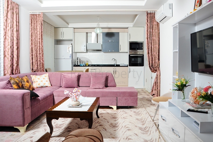 مساحة واسعة - غرفة وصالة مفروشة - مجمع 5 نجوم -في مهموتلار / الانيا 