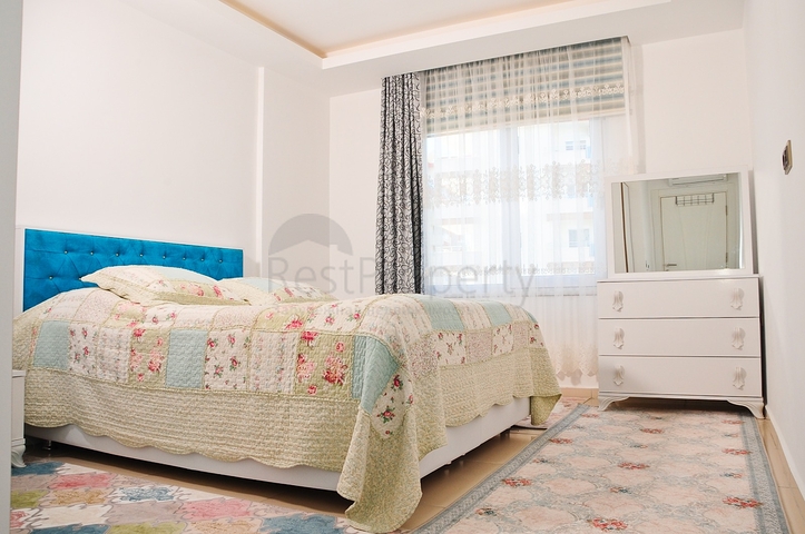 مساحة واسعة - غرفة وصالة مفروشة - مجمع 5 نجوم -في مهموتلار / الانيا 