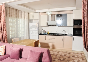 مساحة واسعة - غرفة وصالة مفروشة - مجمع 5 نجوم -في مهموتلار / الانيا 