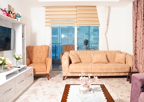 مساحة واسعة - غرفة وصالة مفروشة - مجمع 5 نجوم -في مهموتلار / الانيا 