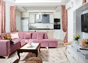 مساحة واسعة - غرفة وصالة مفروشة - مجمع 5 نجوم -في مهموتلار / الانيا 