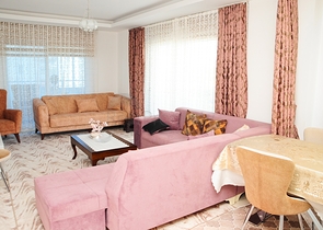 مساحة واسعة - غرفة وصالة مفروشة - مجمع 5 نجوم -في مهموتلار / الانيا 