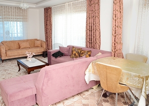 مساحة واسعة - غرفة وصالة مفروشة - مجمع 5 نجوم -في مهموتلار / الانيا 