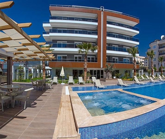 مجمع سكني فاخر - شقة 2 غرفة وصالة - في منطقة اوبا الراقية / الانيا 