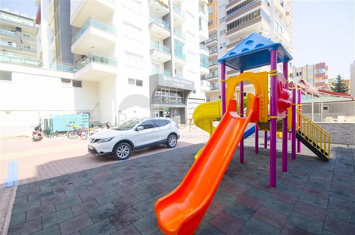 تصميم داخلي انيق - شقة غرفة وصالة ضمن مجمع سكني - مهموتلار / الانيا 