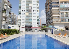 تصميم داخلي انيق - شقة غرفة وصالة ضمن مجمع سكني - مهموتلار / الانيا 