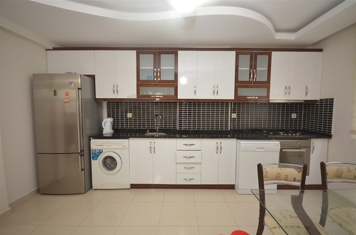 شقة مفروشة - تصميم غرفة وصالة - مجمع سكني قريب من البحر - مهموتلار / الانيا 