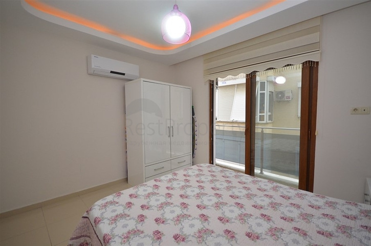 شقة مفروشة - تصميم غرفة وصالة - مجمع سكني قريب من البحر - مهموتلار / الانيا 