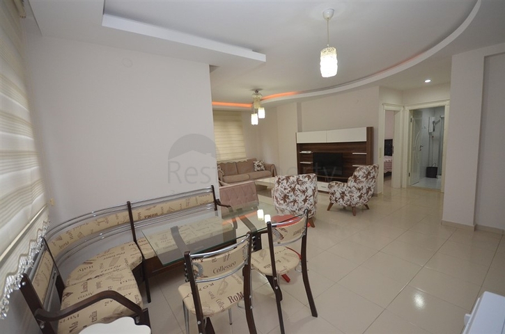 شقة مفروشة - تصميم غرفة وصالة - مجمع سكني قريب من البحر - مهموتلار / الانيا 