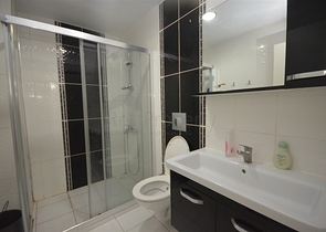 شقة مفروشة - تصميم غرفة وصالة - مجمع سكني قريب من البحر - مهموتلار / الانيا 