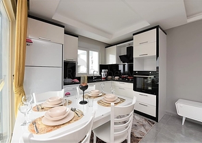 شقق مفروشة - بأسعار مناسبة - ضمن مجمع سكني قريب من البحر - مهموتلار / الانيا 