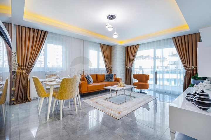 شقة غرفتين وصالة - ضمن مجمع يضم كافة الخدمات - مهموتلار/ الانيا  