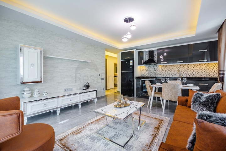 شقة غرفتين وصالة - ضمن مجمع يضم كافة الخدمات - مهموتلار/ الانيا  