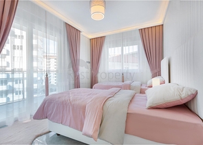 شقة غرفتين وصالة - ضمن مجمع يضم كافة الخدمات - مهموتلار/ الانيا  