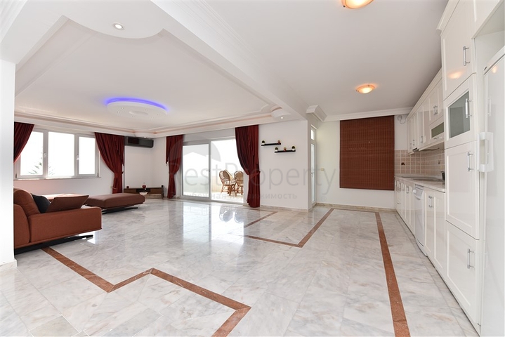 اطلالة بحر ساحرة - شقة غرفتين وصالة مفروشة - مجمع اول صف على البحر - مهموتلار / الانيا 