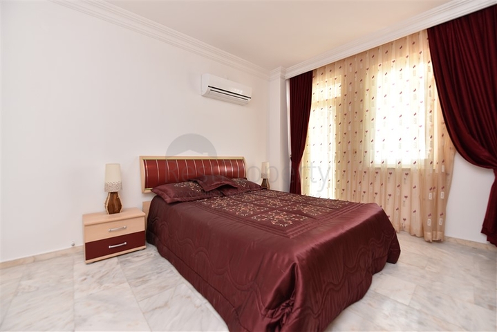 اطلالة بحر ساحرة - شقة غرفتين وصالة مفروشة - مجمع اول صف على البحر - مهموتلار / الانيا 