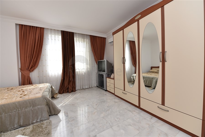 اطلالة بحر ساحرة - شقة غرفتين وصالة مفروشة - مجمع اول صف على البحر - مهموتلار / الانيا 