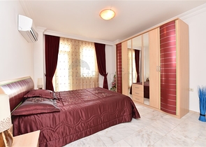 اطلالة بحر ساحرة - شقة غرفتين وصالة مفروشة - مجمع اول صف على البحر - مهموتلار / الانيا 