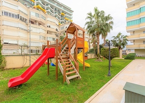 اطلالة بحر ساحرة - شقة غرفتين وصالة مفروشة - مجمع اول صف على البحر - مهموتلار / الانيا 